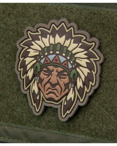 Morale Patch "Native American Warrior Head" Multicam