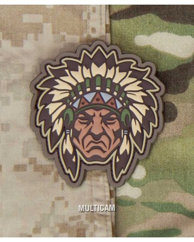 Morale Patch PVC "Native American Warrior Head" Multicam MIL-SPEC MONKEY | SPECIALFORCE
