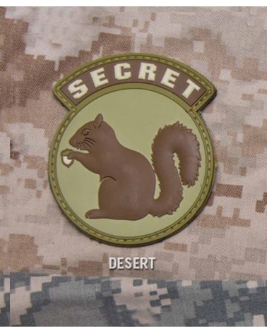 Morale Patch PVC "Secret Squirrel" Desert