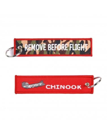 Porte-Clés militaire FOSTEX "RBF Chinook" rouge