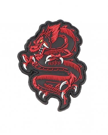 Morale Patch PVC "Dragon" rouge | SPECIALFORCE
