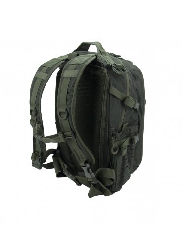 sac à dos militaire imperméable kaki 101 INC "Hexagon" vue de dos