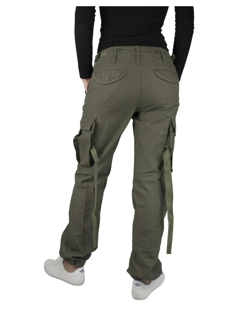 Pantalon Treillis Femme Militaire M-65 BRANDIT kaki - vue de dos | SPECIALFORCE