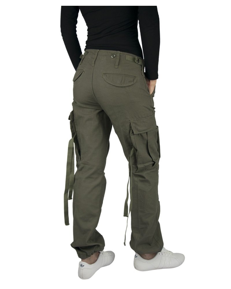 Pantalon Treillis Femme Militaire M-65 BRANDIT kaki - vue de 3/4 | SPECIALFORCE