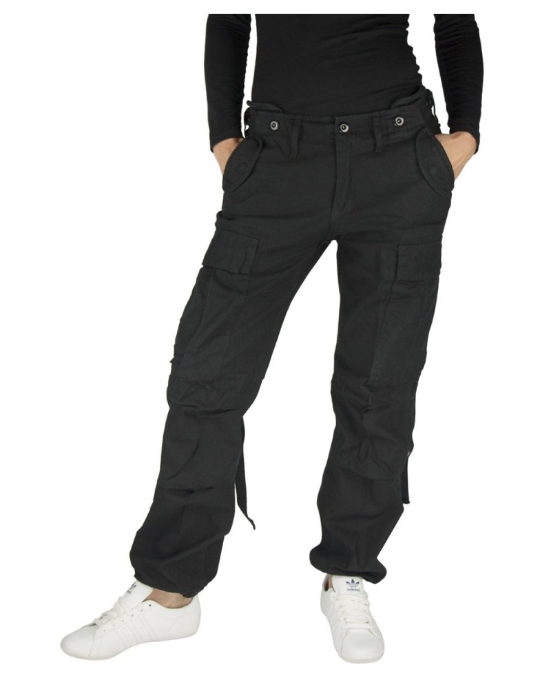 Pantalon Treillis Femme Militaire M-65 BRANDIT noir - vue de face | SPECIALFORCE Pantalon Treillis Femme Militaire M-65 BRANDIT noir - vue de face | SPECIALFORCE
