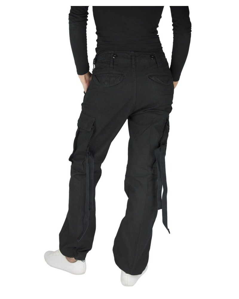 Pantalon Treillis Femme Militaire M-65 BRANDIT noir - vue de dos | SPECIALFORCE Pantalon Treillis Femme Militaire M-65 BRANDIT noir - vue de dos | SPECIALFORCE
