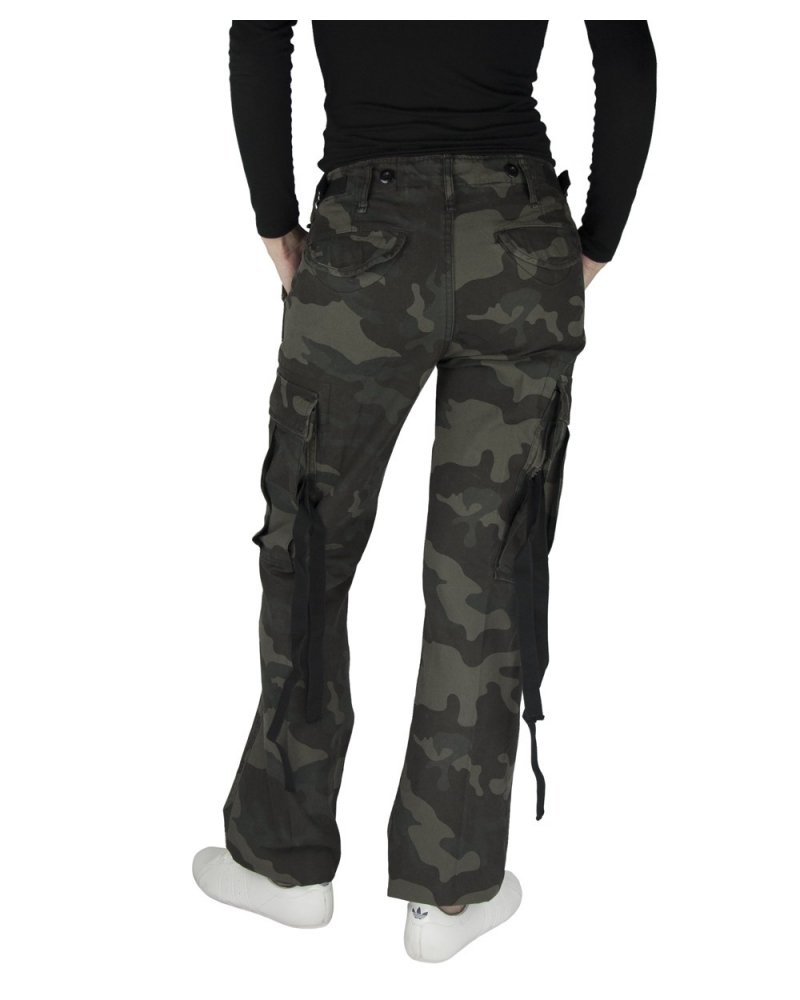 Pantalon Treillis Femme Militaire M-65 BRANDIT Black camo - vue de dos | SPECIALFORCE Pantalon Treillis Femme Militaire M-65 BRANDIT Black camo - vue de dos | SPECIALFORCE