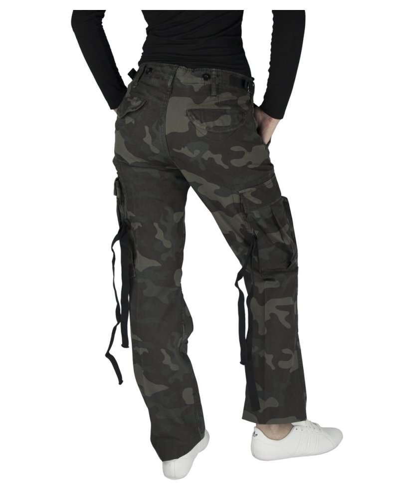 Pantalon Treillis Femme Militaire M-65 BRANDIT Black Camo - vue de 3/4 | SPECIALFORCE Pantalon Treillis Femme Militaire M-65 BRANDIT Black Camo - vue de 3/4 | SPECIALFORCE
