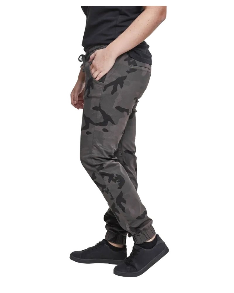 Pantalon Jogging Militaire Femme - Dark Camo URBAN CLASSICS - vue de profil | SPECIALFORCE Pantalon Jogging Militaire Femme - Dark Camo URBAN CLASSICS - vue de profil | SPECIALFORCE