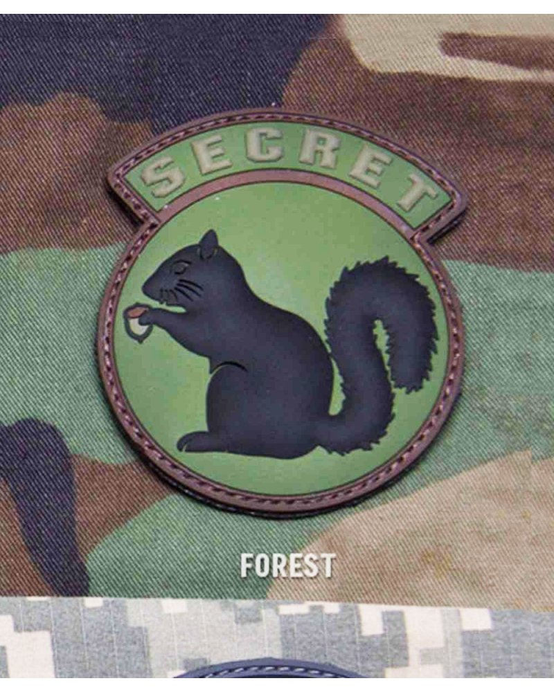 Morale Patch PVC "Secret Squirrel" Forêt