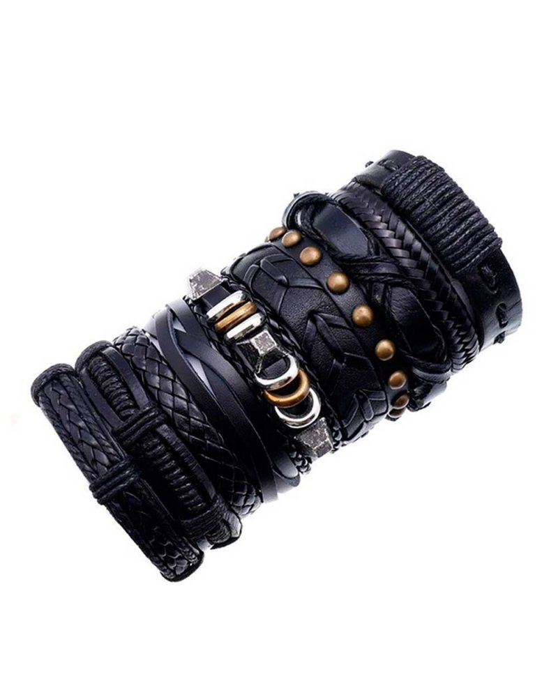 Set noir 10 Bracelets