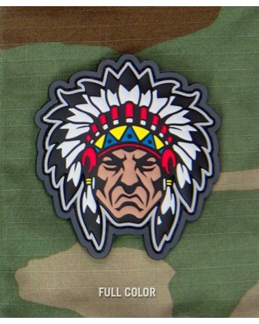 Morale Patch PVC "Native American Warrior Head" Fullcolor MIL-SPEC MONKEY | SPECIALFORCE