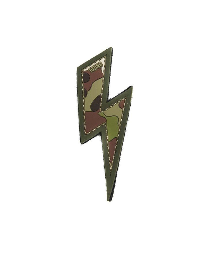 Morale Patch PVC "Lightning" camouflage à bord kaki 101 INC | SPECIALFORCE
