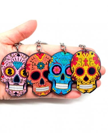 Porte-Clés "Sugar Skull" de différentes couleurs| SPECIALFORCE