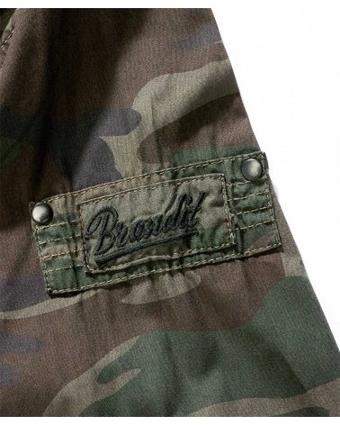 Chemise Homme SlimFit BRANDIT camouflage - zoom Ecusson brodé BRANDIT | SPECIALFORCE