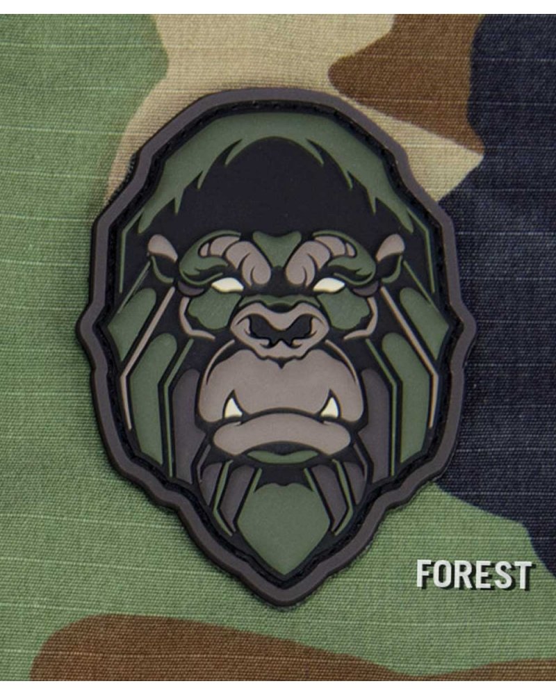 Morale Patch PVC "Gorilla Head" vert forêt MIL-SPEC MONKEY | SPECIALFORCE