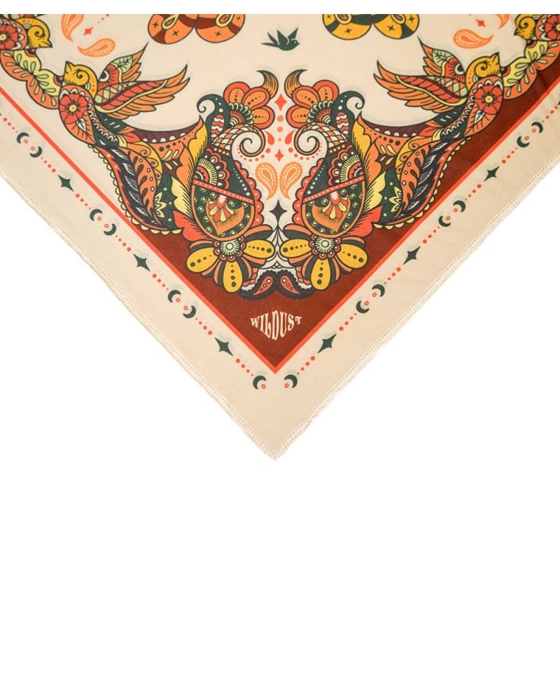 Foulard Moto Femme "Gypsy" WILDUST - zoom motifs du coin | SPECIALFORCE