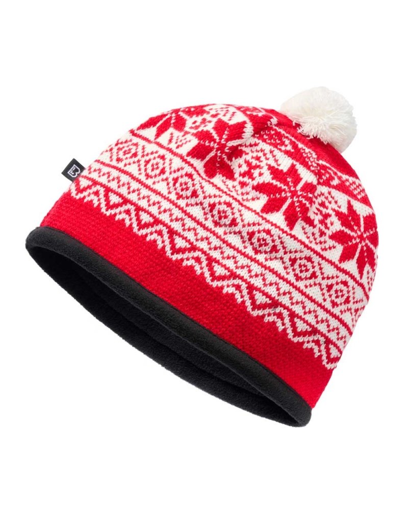 Bonnet Norvégien "Snow" BRANDIT - rouge | SPECIALFORCE