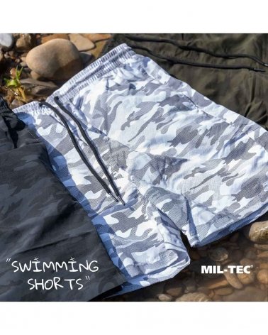 Short de Bain MIL-TEC - Urban Grey - Vue en extérieur | SPECIALFORCE
