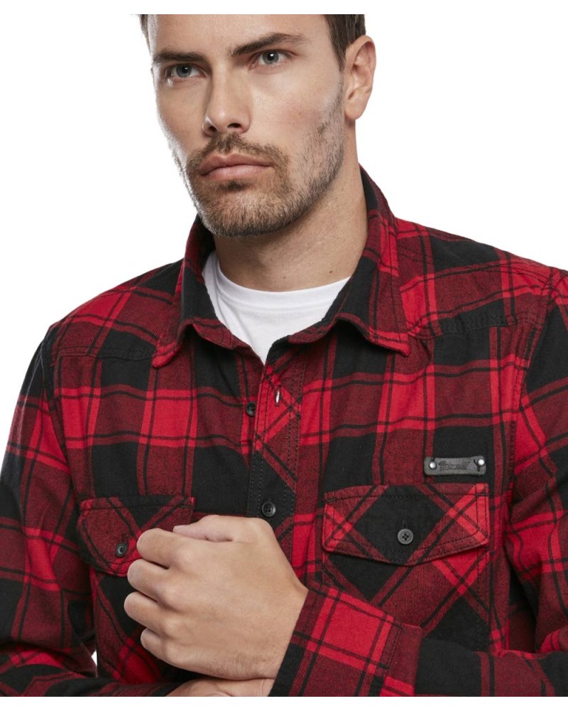 Chemise à Carreaux Bûcheron Brandit - Flanelle 100% Coton - Tailles S à 7XL - Neuf Avec étiquettes