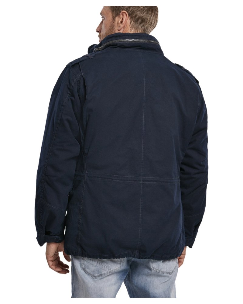 Veste Homme BRANDIT "M-65 Giant" bleue portée par modèle homme - vue de dos | SPECIALFORCE