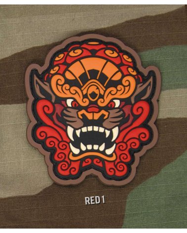 Patch Velcro "Foo Dog Head 2" MIL-SPEC MONKEY - coloris rouge | SPECIALFORCE