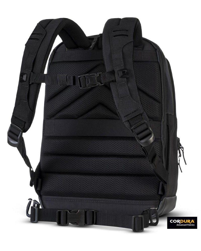 Sac à Dos "Consul" 27 L PENTAGON TACTICAL - Coloris noir - vue de dos | SPECIALFORCE