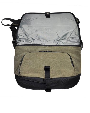Sac Messenger tactique à bandoulière "Consul" 13,4 L PENTAGON TACTICAL - coloris kaki - vue rabat ouvert | SPECIALFORCE