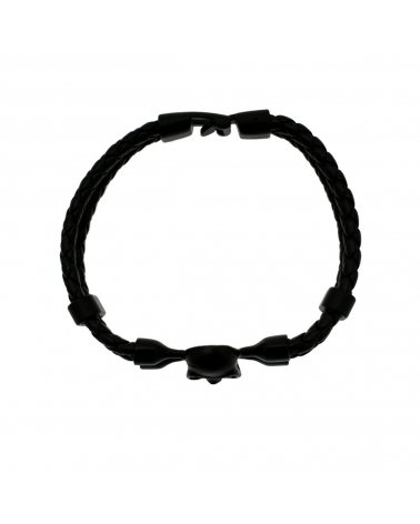 Bracelet Skull Noir - vue de haut | SPECIALFORCE